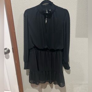 Bar III Black Long Sleeve Dress Size L Great Staple Piece EUC